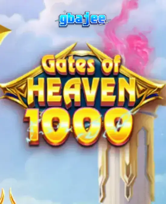 Gates of Heaven 1000 স্লট গেমের একটি দৃশ্য যেখানে জিউস এবং মেঘের প্রাসাদ দেখা যাচ্ছে।